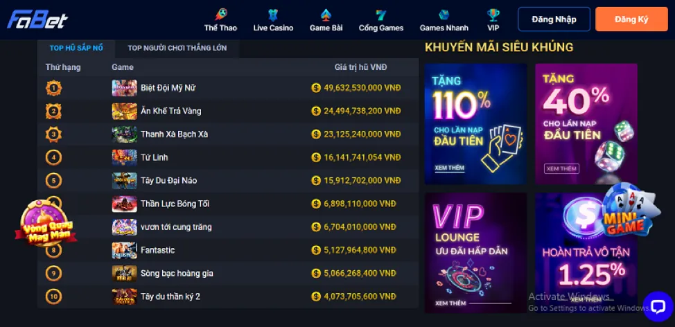 Các nhà cung cấp game đối tác của tai xiu 88